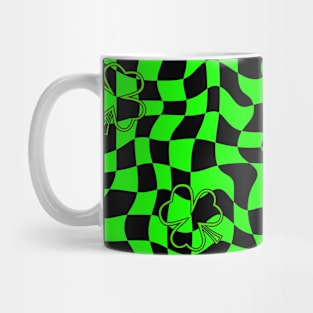 Trippy Shamrock Saint Patricks Day Celebration Mug